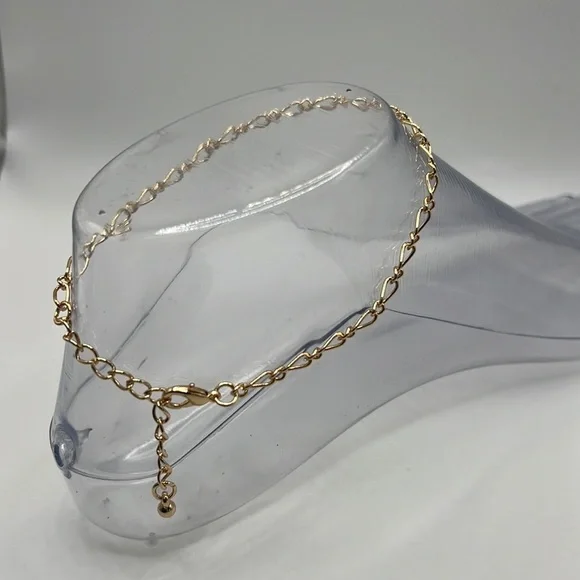 Gold chain anklet - Picture 2 of 2